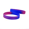 50 Pcs Pink Purple and Blue Subsection Color Pride Silicone Rubber Adult Size 1