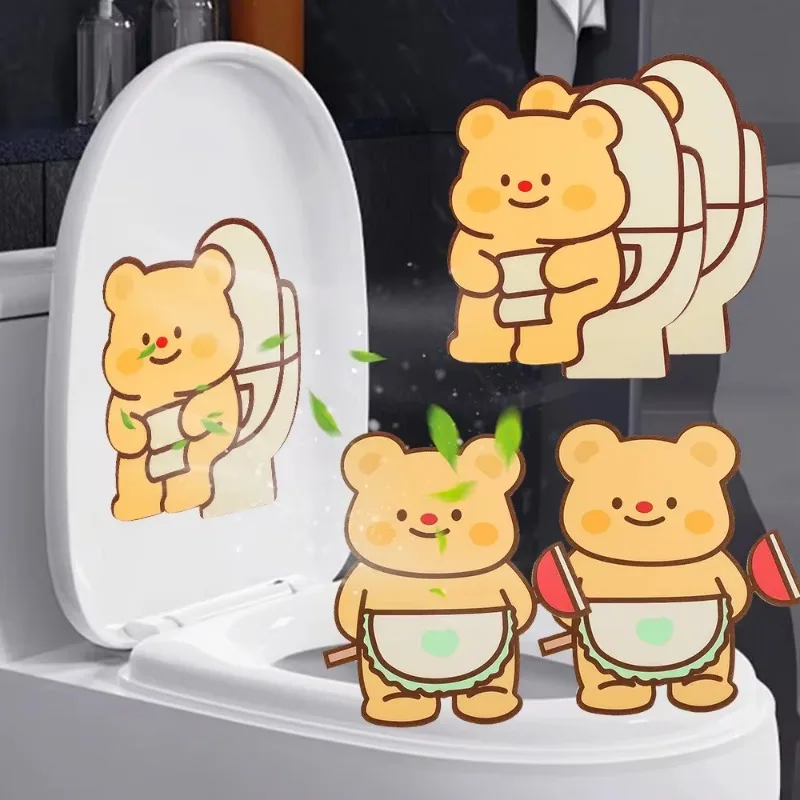 Toilet Deodorant Sticker Cartoon Animal Self-adhesive Fragrant Stickers for Bathroom Kitchen Toilet Wall Desk Fragrance Decals vinyl stickers toilet stickers toilet wall stickers toilet seat stickers