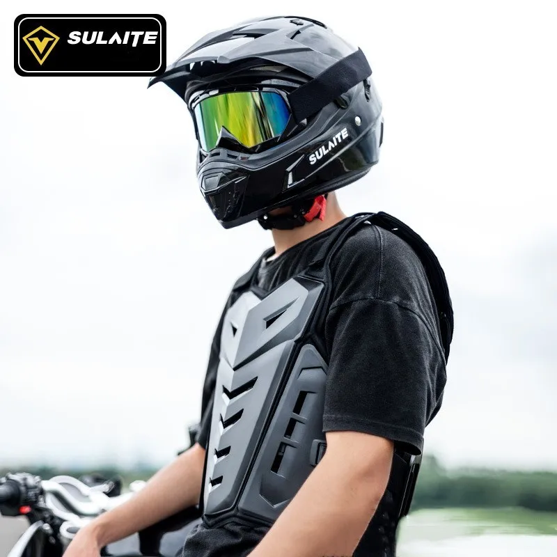Sulaite All Season Motocross Armor Vest Motorcycle Body Protection Dirt Bike MTB MX Chest Protector Moto Equipment for Men body protector,motorcycle body armor,motorcycle armor vest,motorcycle armor