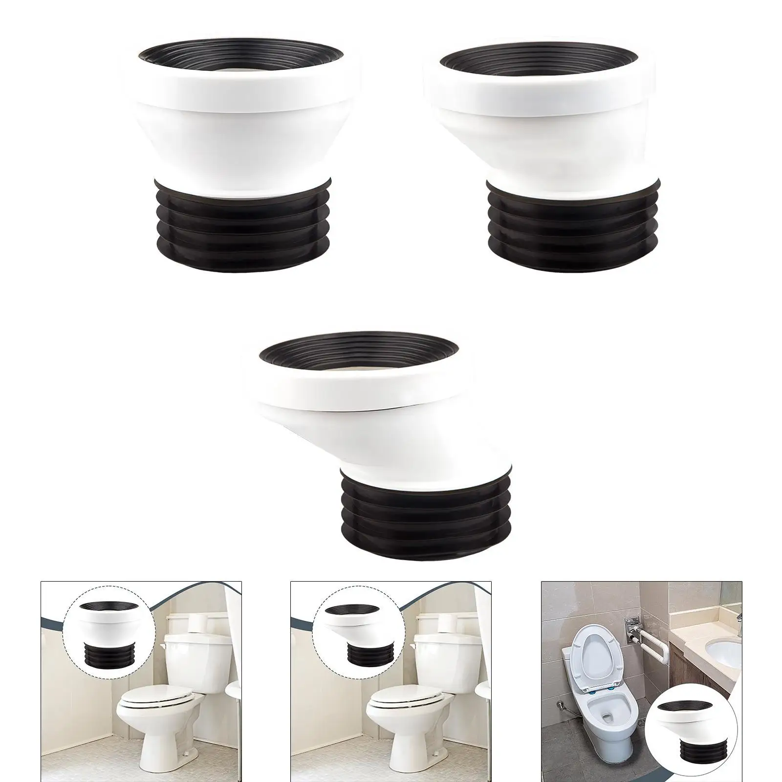 Offset Toilet Flange Shifter Replacement Portable Easy Installation Fitting Connector for Repairing Tub Waste Bathroom