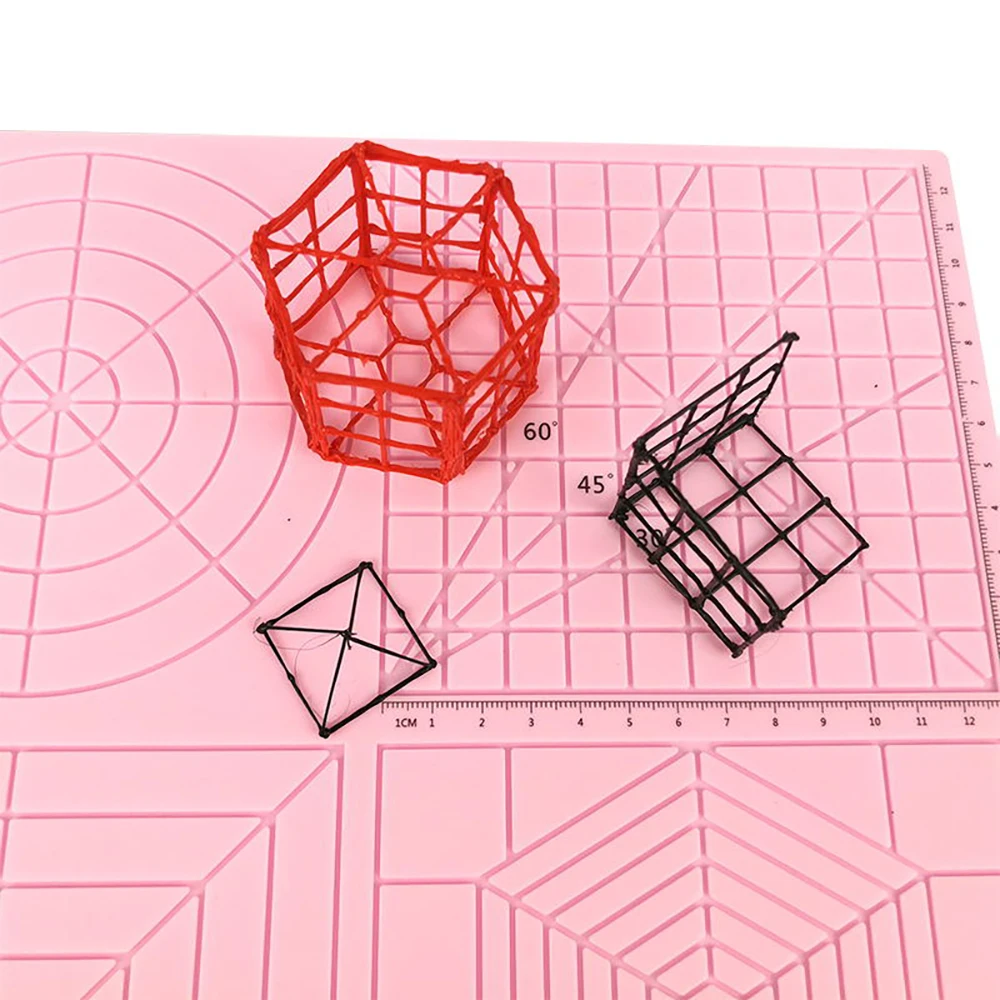 3D-Druck Stift Silikon Matte DIY Kreative Zeichnung Vorlage Pad Mit Hitzebeständige Finger Hülse Kunst Werkzeuge Weihnachtsgeschenk für Kinder – Detail 9