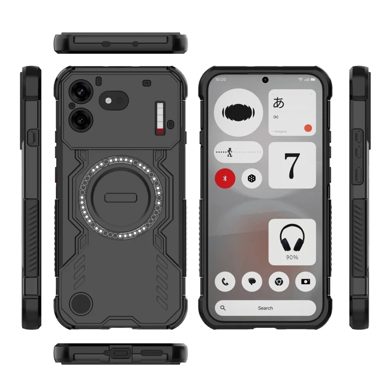 Enhanced Magnetic Wing Protective Case with Wireless Charging Compatibility