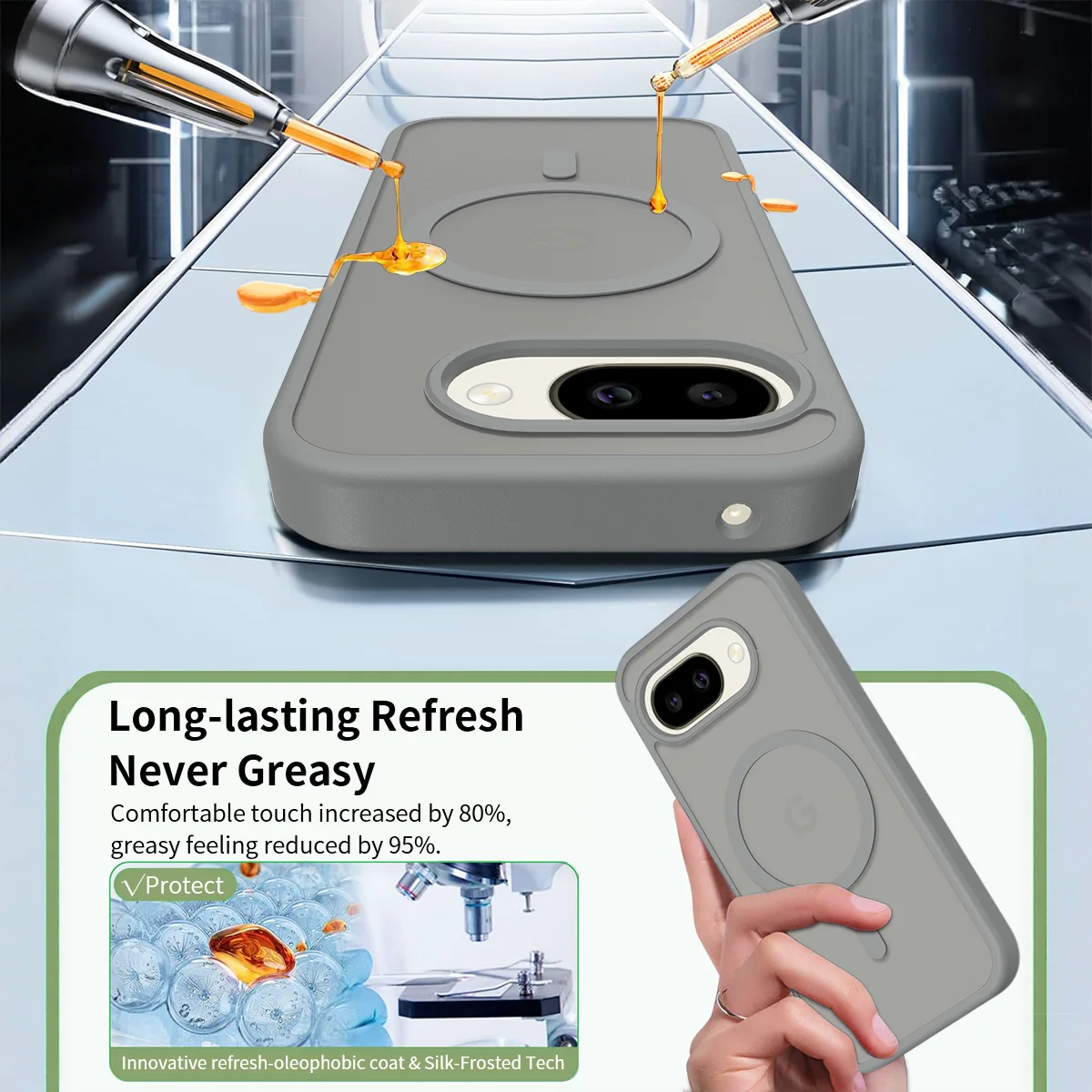 Translucent Matte Magnetic Wireless Charging Case - Candy Color Slim Cover