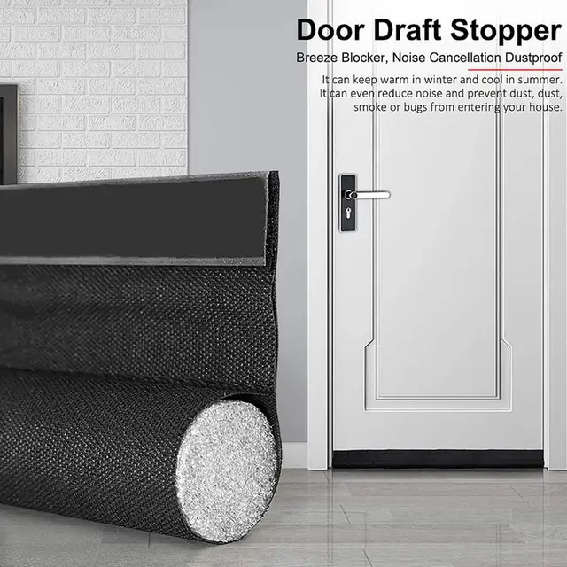 Ajtó Alsó Tömítés Szalag Állítható Huzat Dugó Por És Zajszigetelés Időjárás Sztrippelő Vázlat Őr - Image 4