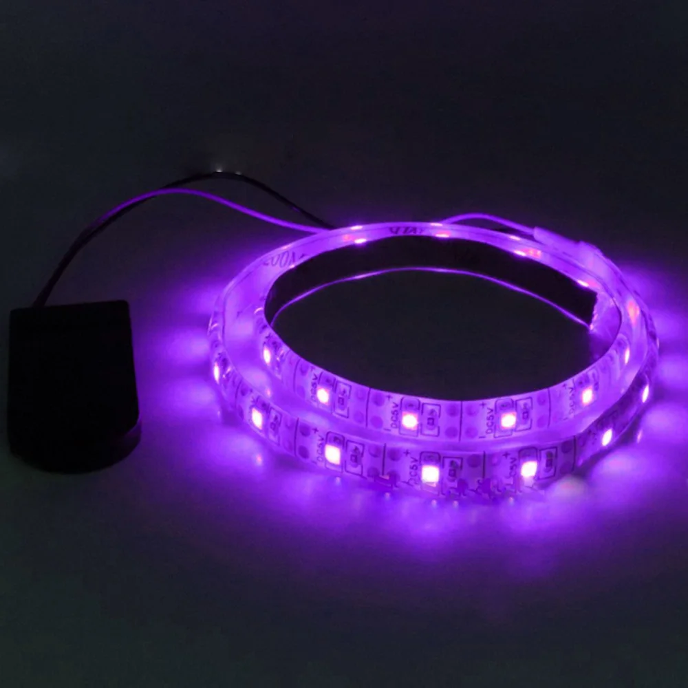 thumbnail image 1 of Tira de luces LED 2835 con botón a batería, 3 V CC, 60 LED/M, flexible, SMD, resistente al agua, para decoración del hogar, PCB de 8 mm, 0,5 m, 1 m, 2 m, 1 of 5