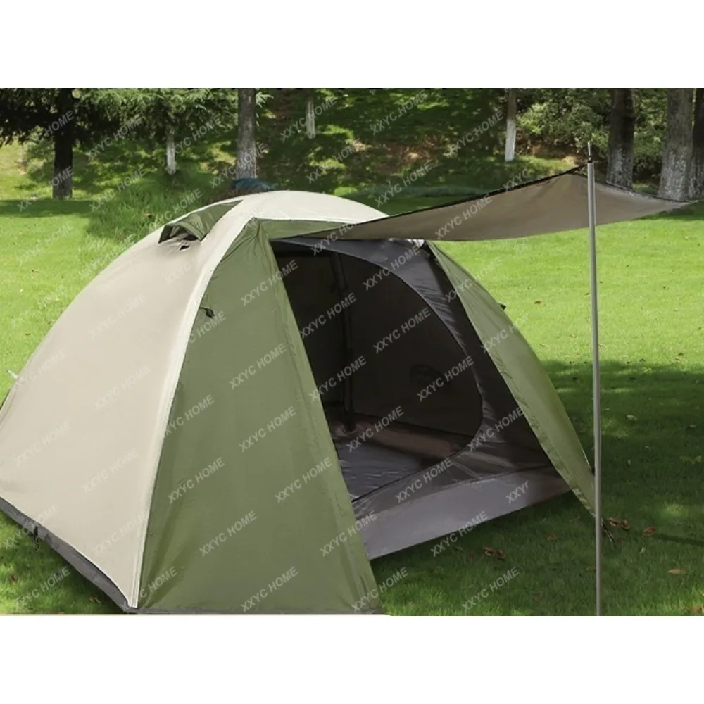 

Tent Outdoor Double Thick Rain-Proof Double-Layer Camping Tent Portable Beach Sun Protection Hand-Mounted Tent