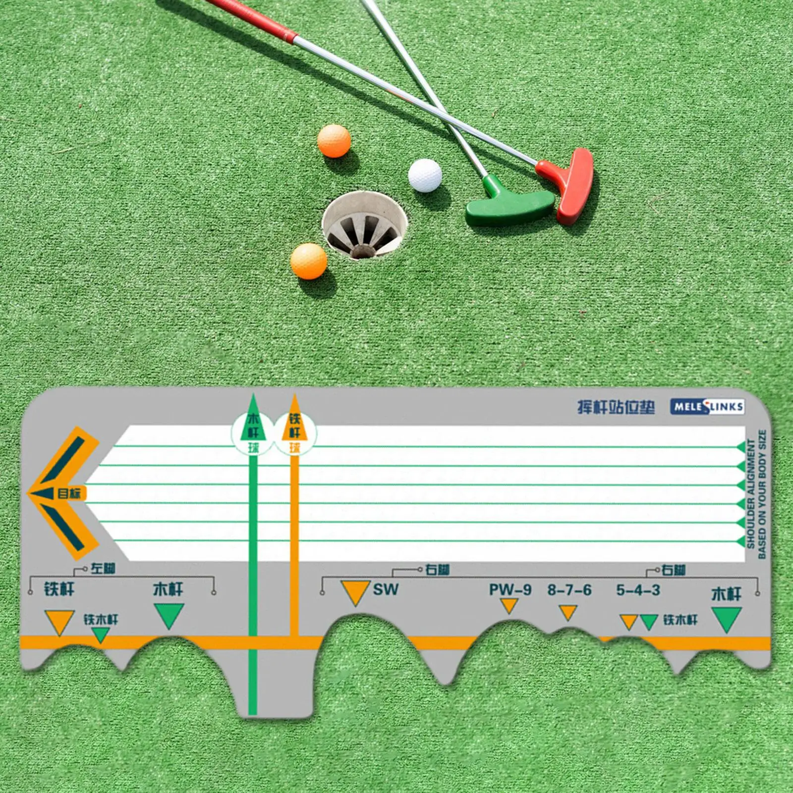 Golf Training Mat Portable Golfing Gift Golf Swing Trainer Golf Training Aid