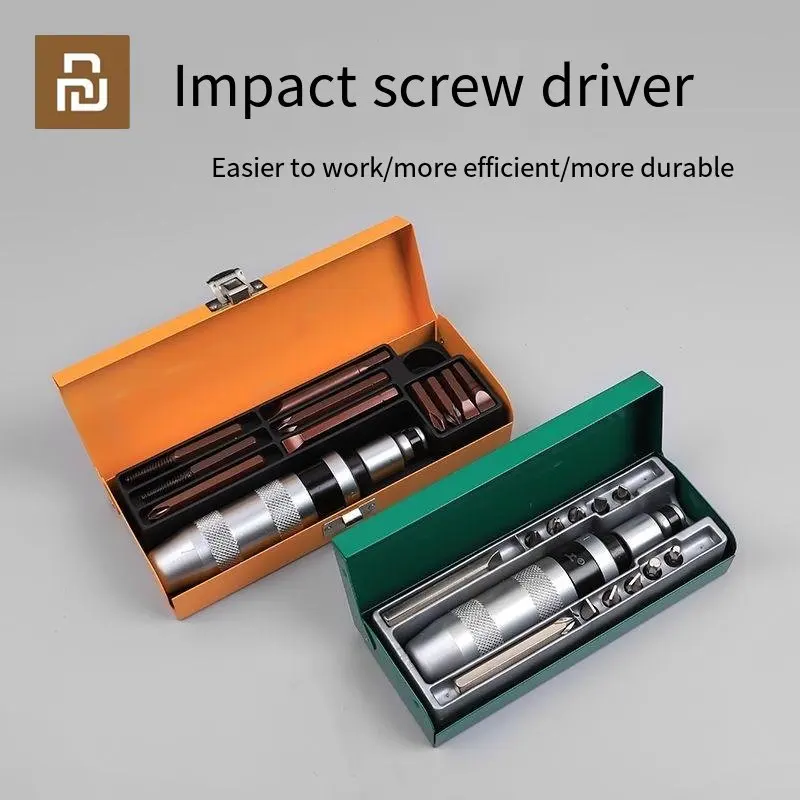 XIAOMI 13 Pcs Impact Screwdriver Set Heavy Duty Shock Screw Driver