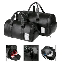 Male Gym Fitness Bags for Man Shoes PU Leather Travel Duffle Waterproof Shoulder Swimming Outdoors Sports Boxing Bags Handbag 1
