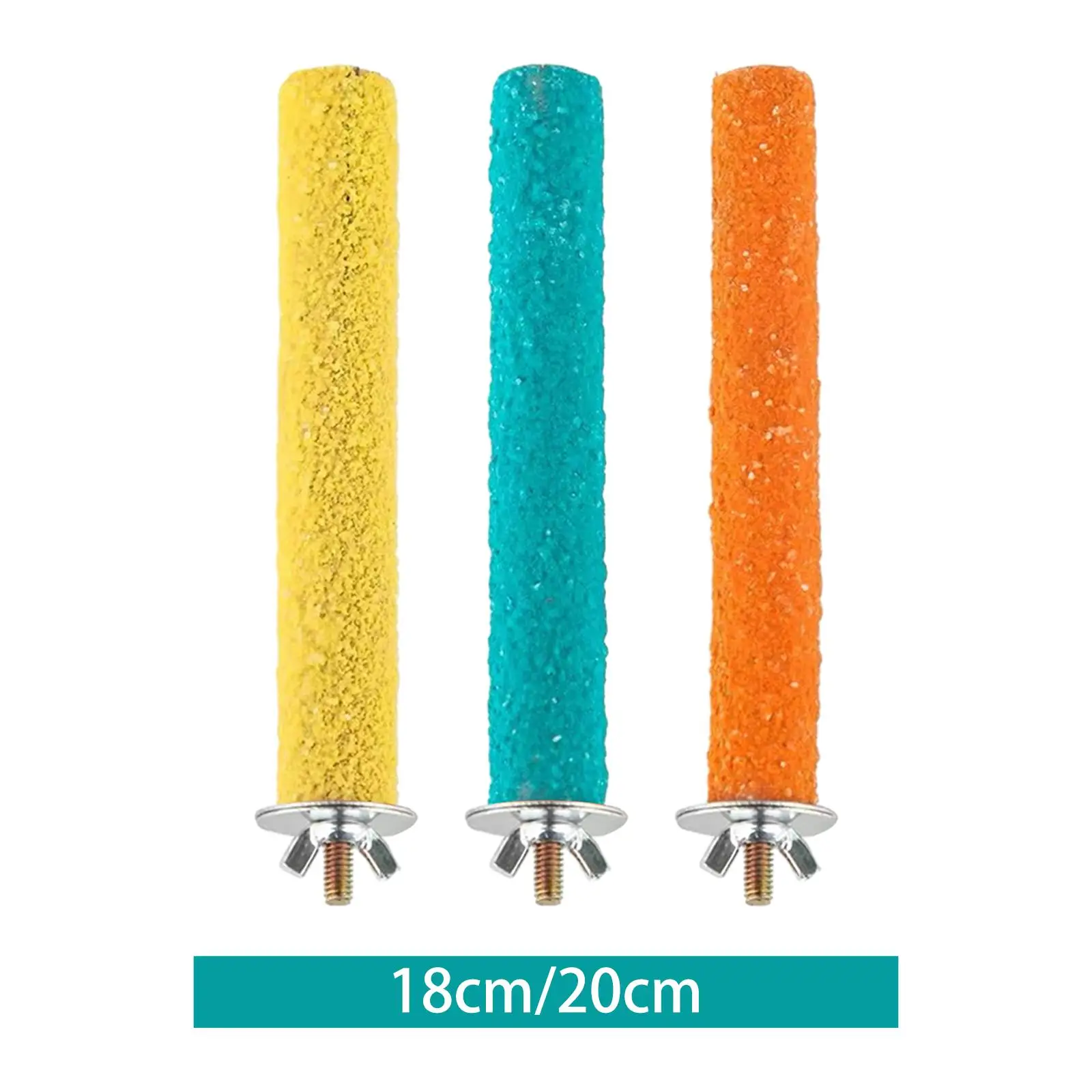 3X Bird Perch Bird Cage Accessori Piede Giocattolo Piattaforma Gabbia Per Uccelli Scrub Stand Bar Per Macaws Cockatiels Canarini Budgies Finches