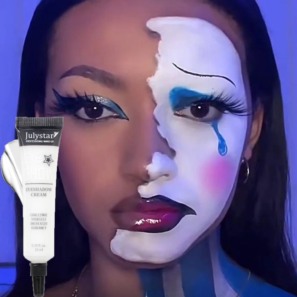 WhiteEyeshadowCreamWaterproofEyeshadowPrimerAntiSweatMatteEyeshadowLiquidPainted