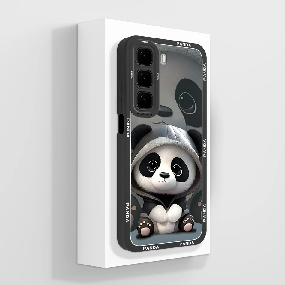 Cute Panda Soft Silicone Full Coverage Phone Case