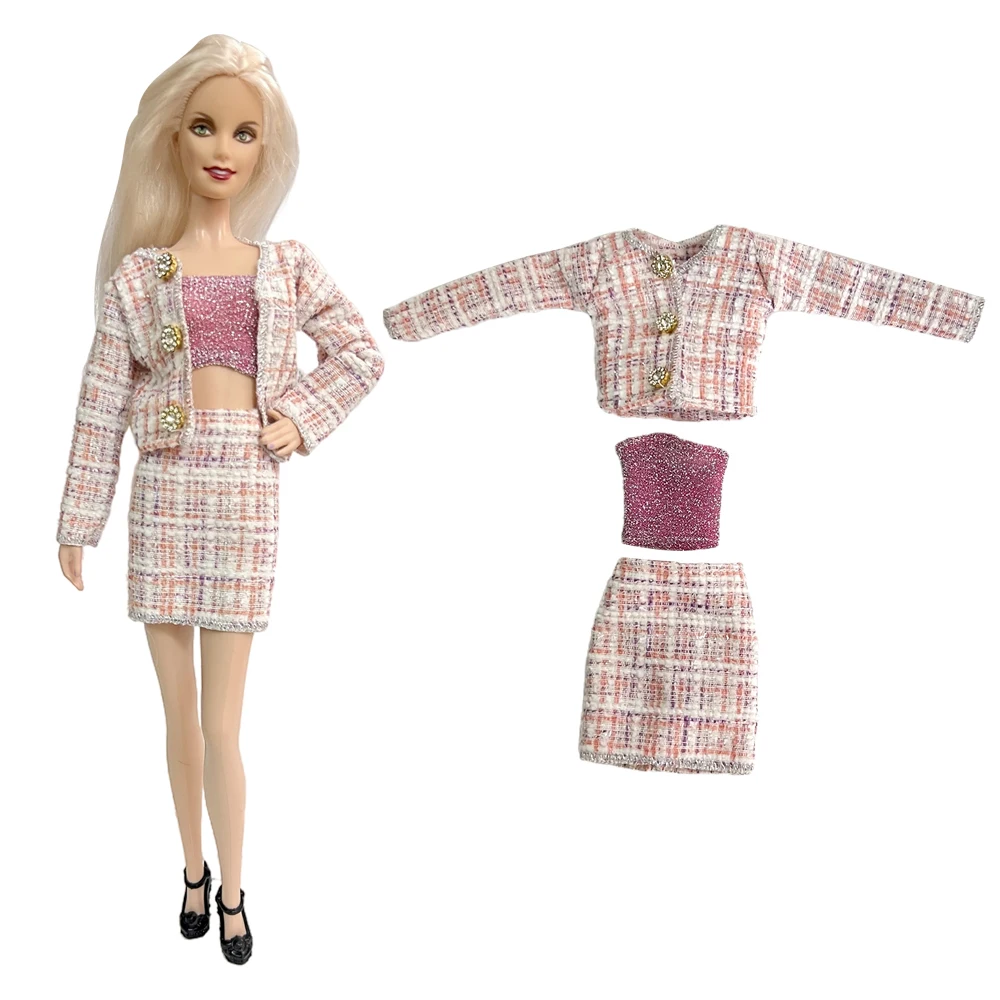 Dress Fashion Outfit Casual Wear Clothing Skirt Clothes for Barbie Doll Accessories Dollhouse Toys