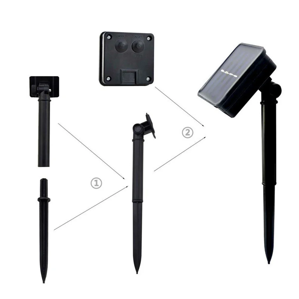 Waterproof solar-powered LED string lights in 10m or 20m lengths, designed for outdoor use 002