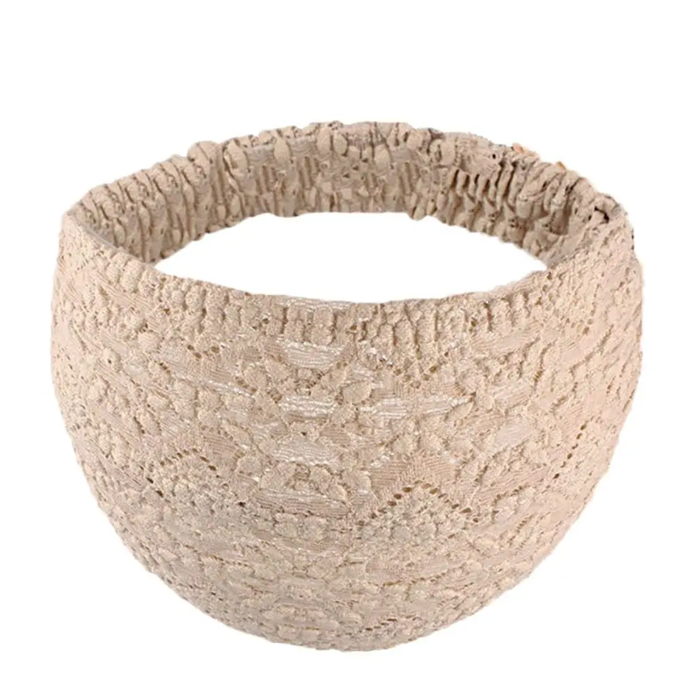 Mesh-Blumen-Stirnband, Spitzen-Haarband für Mädchen und Frauen, einfaches Waschgesicht, Haarband, breite Seite, Haarband, Kopftuch, Haar-Accessoires – Detail 10