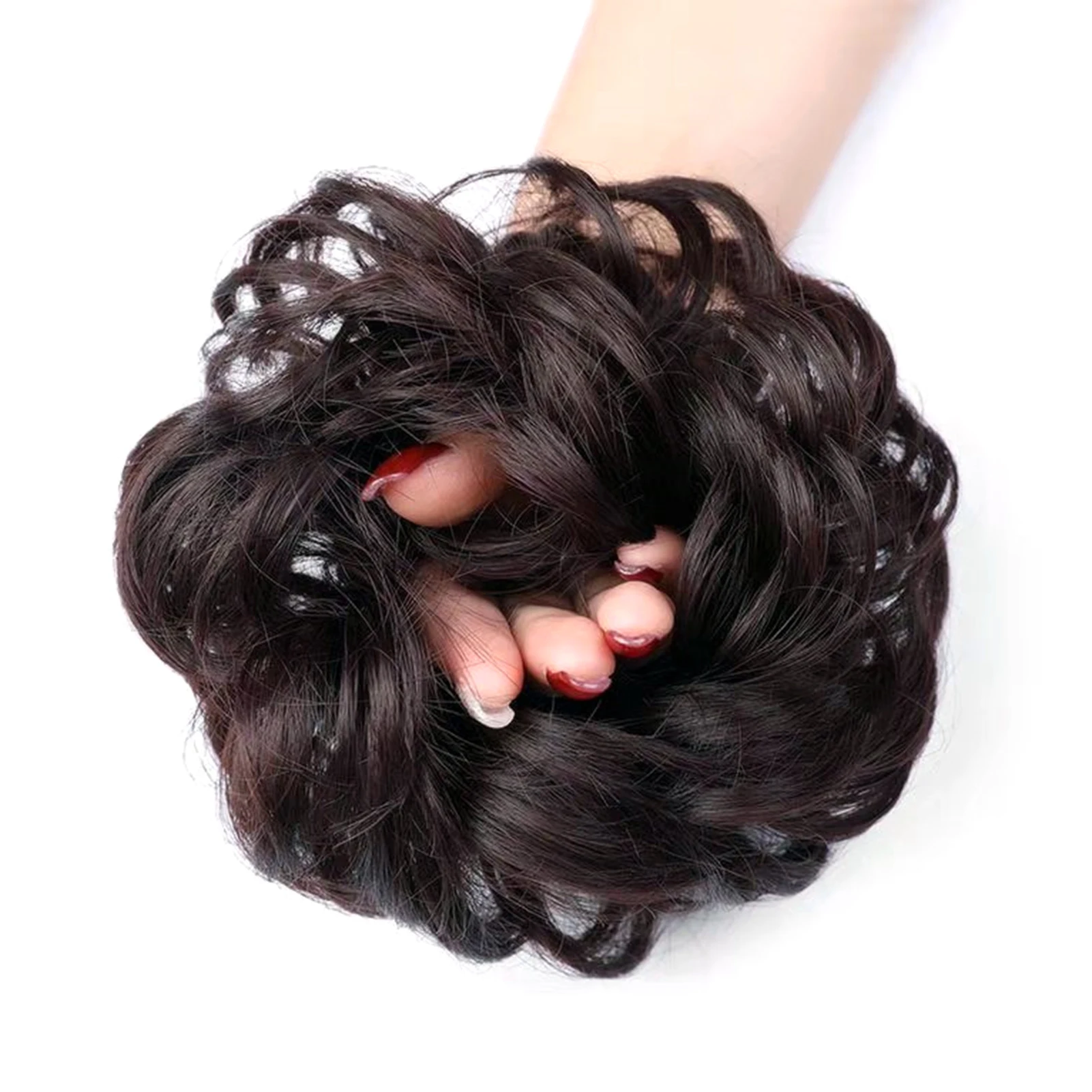 Stylish Charming Hair Wig Fluffy Curly  Flower bud female head flowe Styling Tool Wig for Women  Girls Wedding Party Birthday