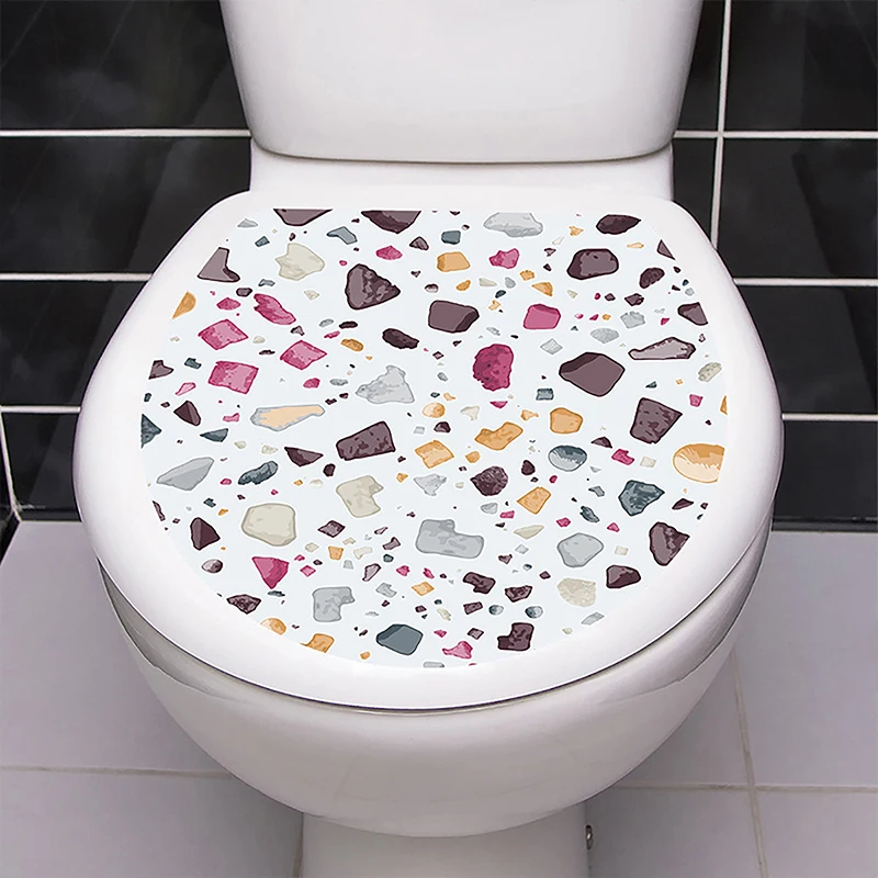 3D Undersea Animal Toilet Seat Wall Sticker Bathroom Decals Self-adhesive Removable Home Decor