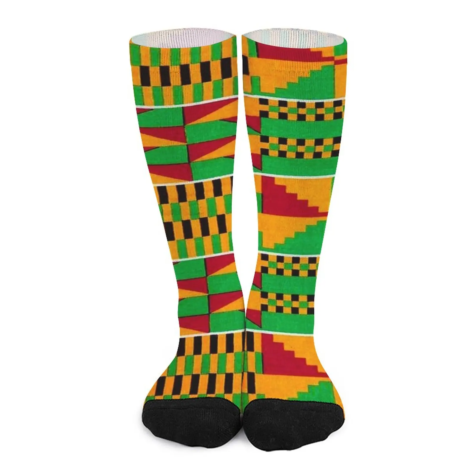 Kente African Print Pattern Socks Funny socks man hip hop Women's socks Men gift