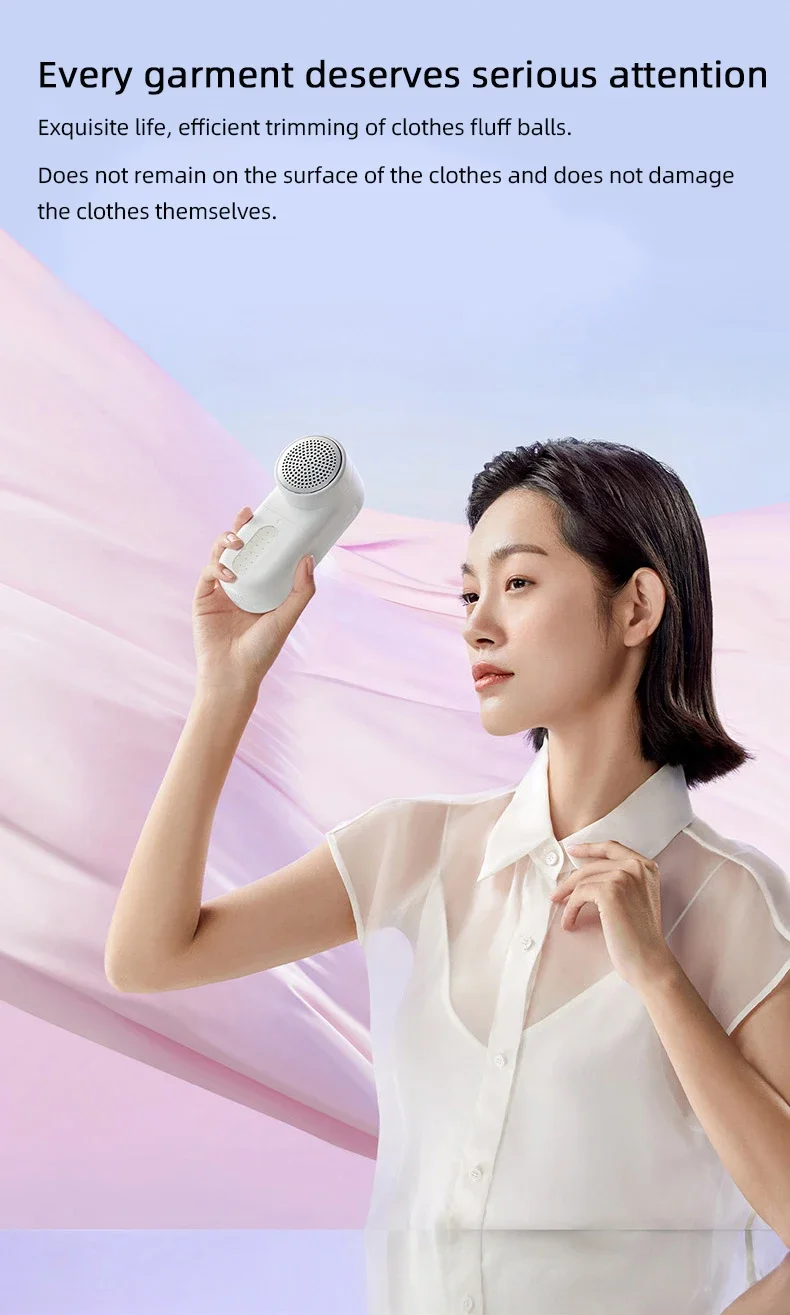 Description Picture 3 of itemIconic Brand Mijia Lint Remover and Cutter, Portable USB Electric Pellets Lint Remover Machine Clothes Fabric Shaver Hair Ball Trimmer