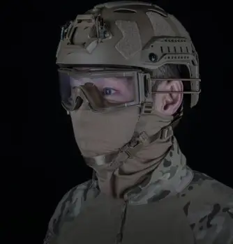 Occhiali montati su binario per casco 3 modi per utilizzare occhiali sportivi da esterno Accessori per la caccia Occhiali da caccia W810