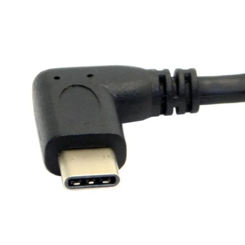 90 도 직각 USB-C USB C타입 3.1, 암수 익스텐션 데이터 케이블, 맥북 태블릿용, 20cm 100cm