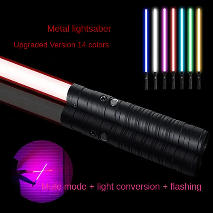 

RGB metal lightsaber laser sword toy Light Saber Espada Brinquedos Sabre De Luz Juguetes Kpop Lightstick Zabawki Oyuncak