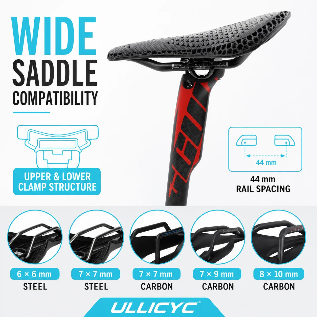 Carbon MTB Bicycle Seatpost with 20mm Offset - Available in Multiple Lengths
