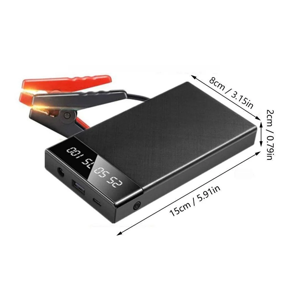 10000mAh Car Jump Starter Battery Charger Car Emergency Start Power Bank Booster with LED Lighting Starting Device for 12V Cars