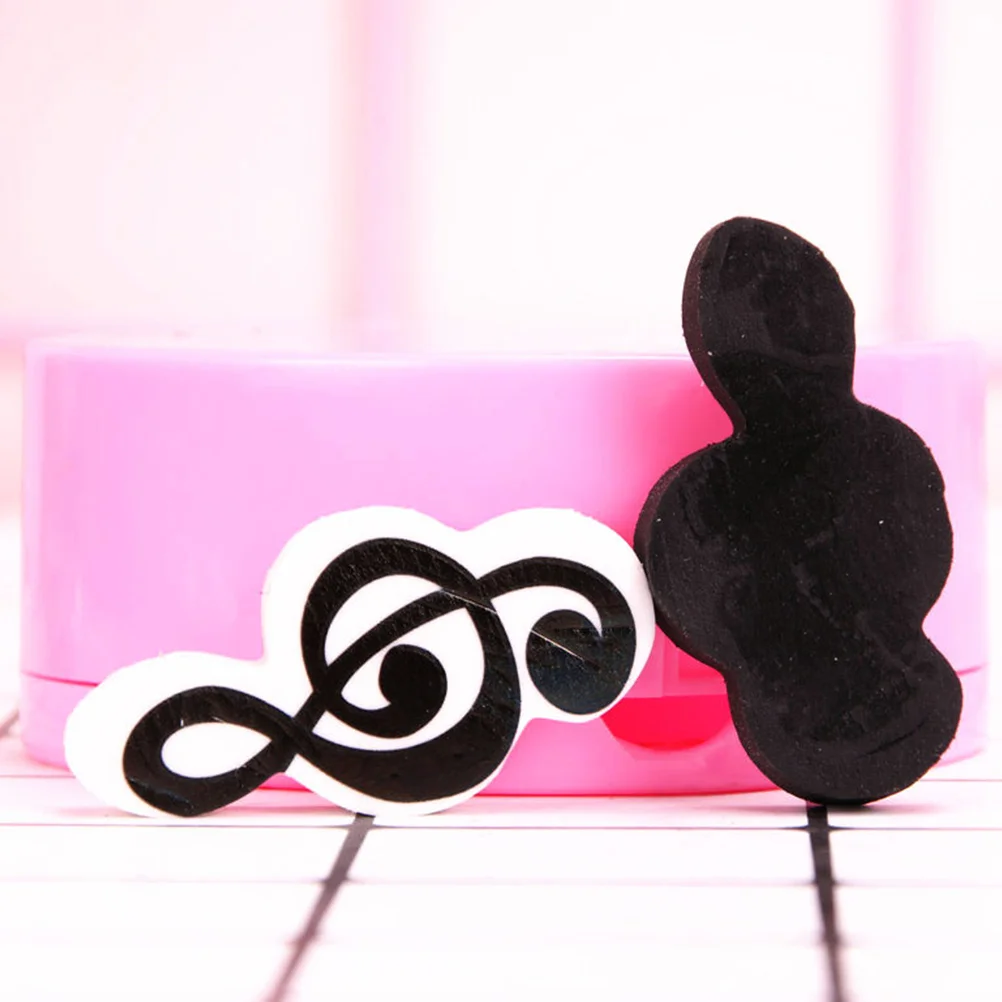 20 Pcs Cute Small Erasers Music Note Pencils for Kids Mini Bulk Students Classroom Symbol 3