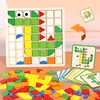 Montessori Cognition Puzzle Board Logical Training Matching Game Early Educational Toys Gifts For Children Kids Baby 3