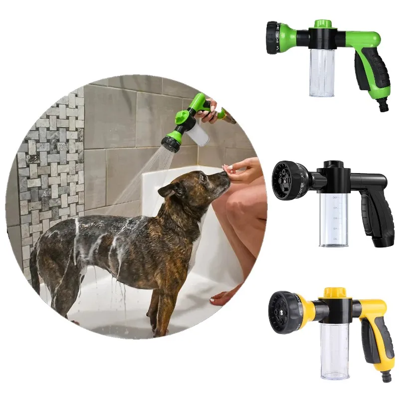 PetShowerSprayerDogShowerGunwithSoapDispenserDogWashDogBath