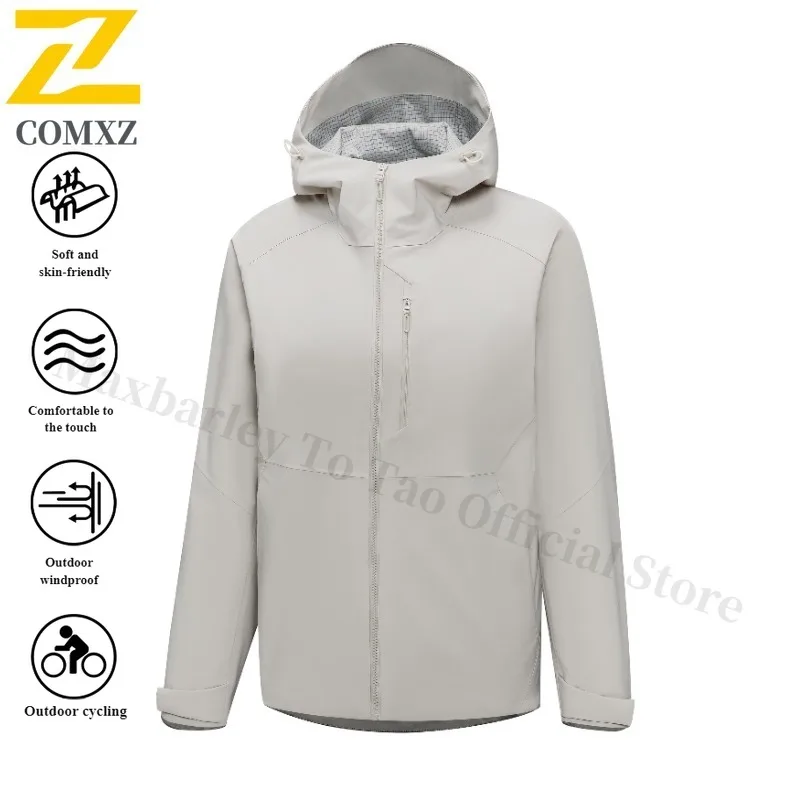 EiAO Men's Trendy Windbreaker Spring Autumn Waterproof Windproof Casual Outdoor Jacket for Hiking Camping Fishing 2025 Fashion