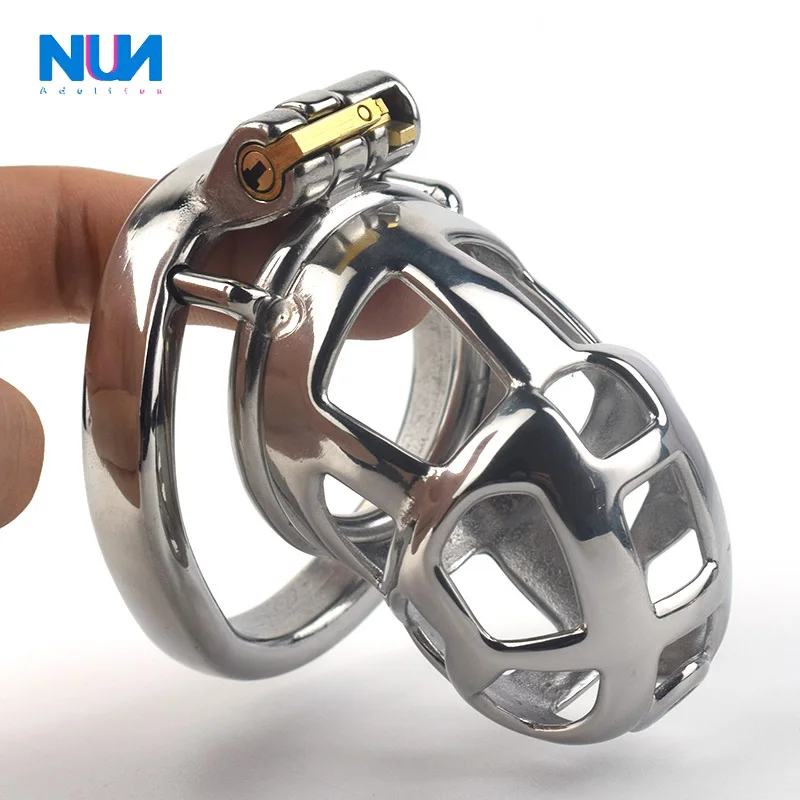 NUUN Male Chastity Cage  Allen Lock Built-in Key Sissy Penis Rings Adults Intimate Products BDSM Erect Denial Toys 18 Sex Shop