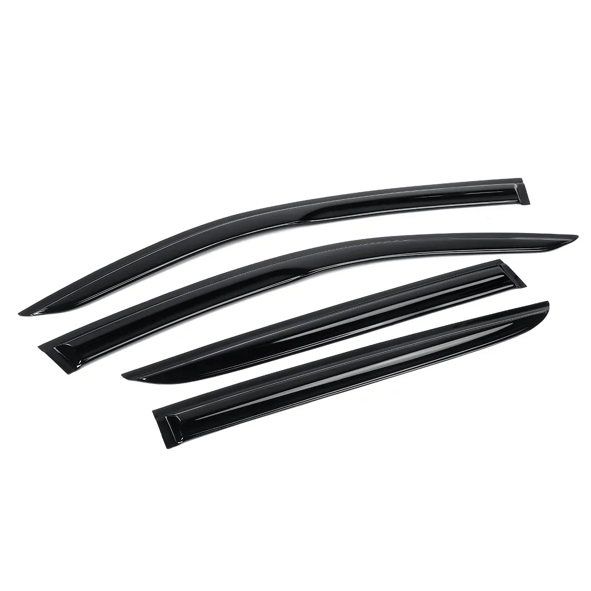 4pcs Car Side Window Visor Guard Vent Awnings Shelters Black Tinted Rain Guard Door Visor For TOYOTA For C-HR CHR -