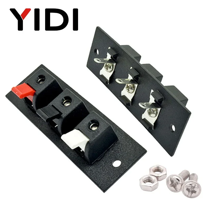 Versatile Multi-Position Spring Wire Plug Socket Connector for Audio and Speaker Systems