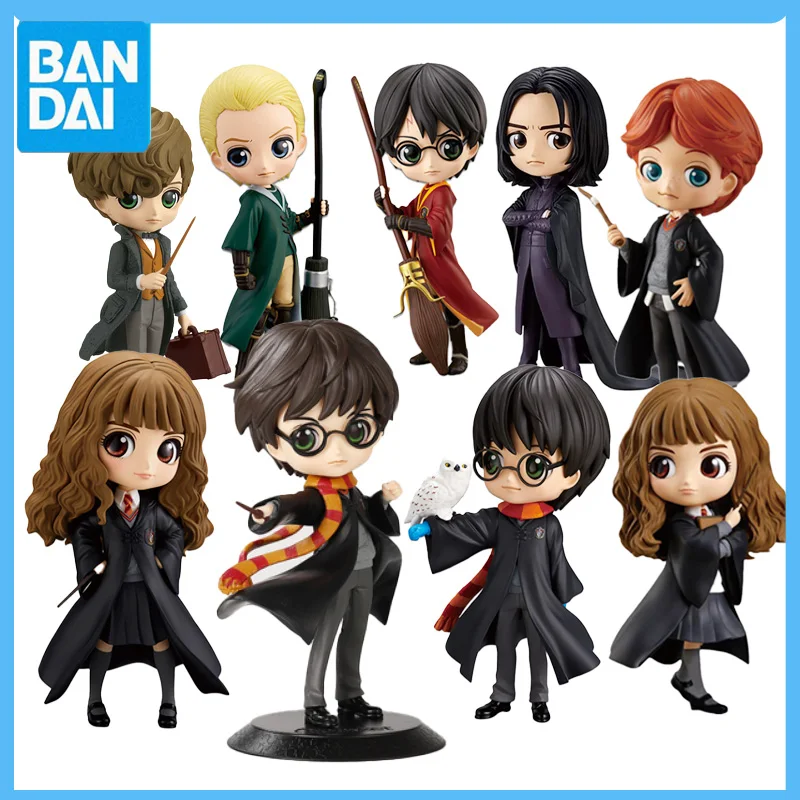 Originale Bandai Qposket Qposket Harry Potter Harry Hermione Ron Malfoy Snape Pvc Action Figure Modello Regalo Giocattolo Ragazzi Per Natale