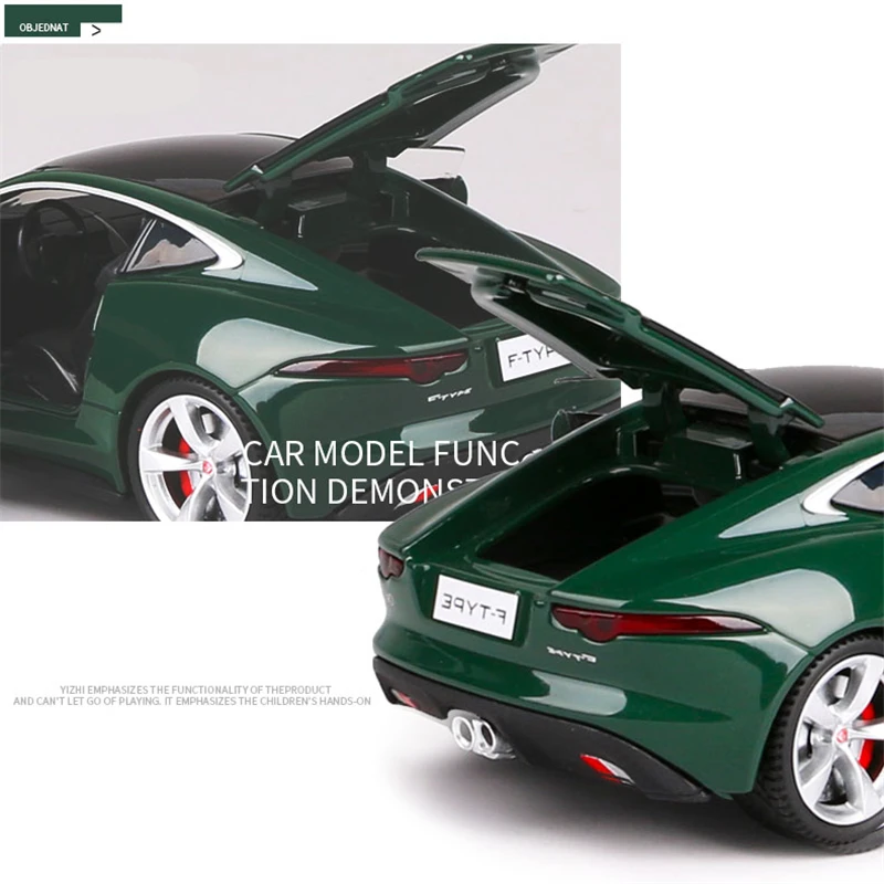 1:32 Jaguars F-TYPE Coupe Alloy Car Model Diecast Toy Vehicles Metal Car Model High Simulation Sound and Light Children Toy Gift 5