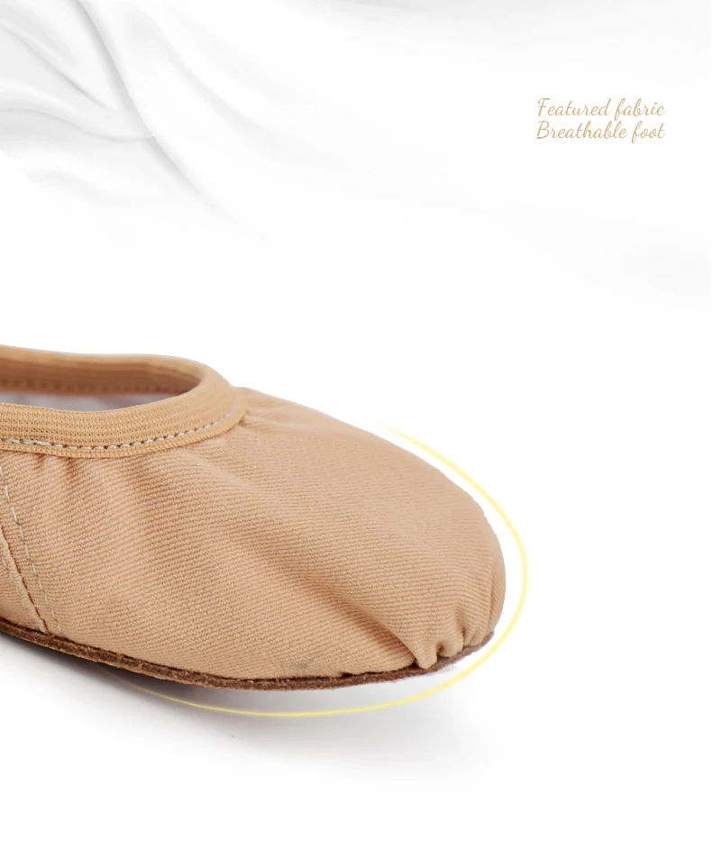 Ballett Tanz schuhe für Frauen Mädchen Teenager große geteilte Sohle Balletts chuhe Kinder Erwachsene elastische Ballett Praxis tanzen Hausschuhe – Detail 4