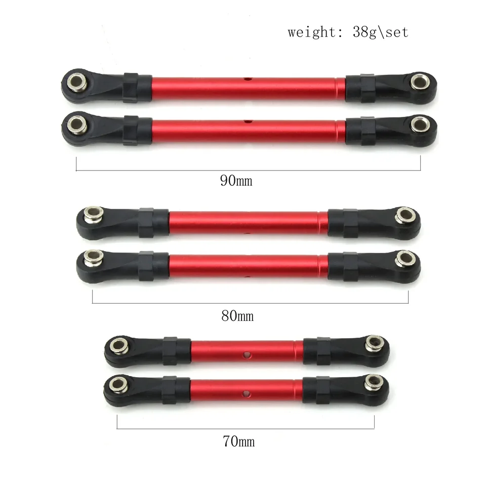 RC Shocks & Turnbuckles Upgrade For Traxxas 1/10 Models - Aluminum 4 Shocks & 7 Links