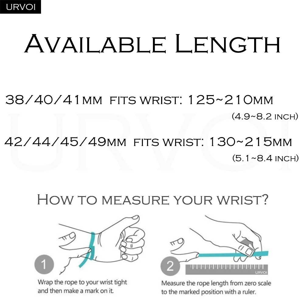 URVOI N Sport Nylon Loop Woven Strap with Pull Tab
