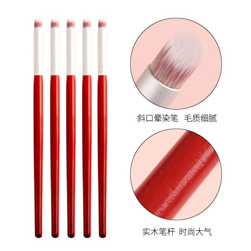 1Pc Professional Soft Gradient Nail Brush Silver Black Nail BrushDrawing Painting Nylon Hair Ombre Brush DIY Gradient UV Gel 6