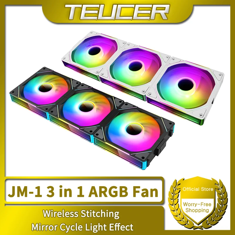 TEUCER JM-1 ARGB 3-in-1 RGB Fan 2000RPM PWM 360mm Cooler Kit