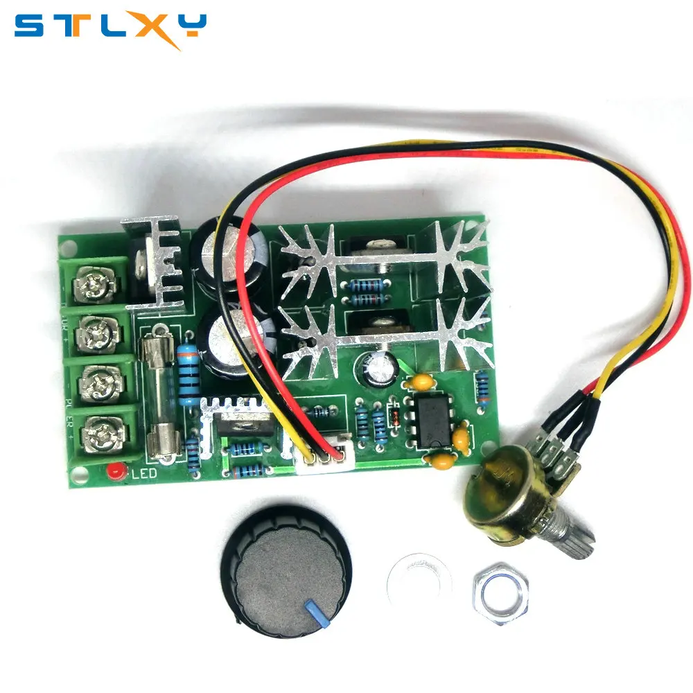 DC10-60V DC 10-60V Motor Speed Control PWM Motor Speed Controller Switch 20A Current Voltage regulator High Power Drive Module