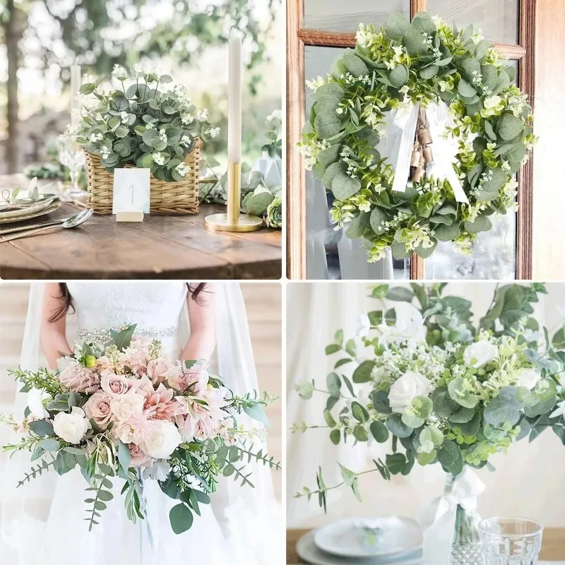 Elegant Eucalyptus Artificial Leaves Bouquet
