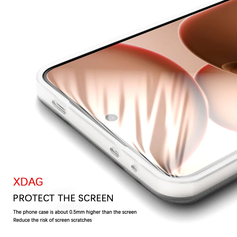Luxury Coque Soft Silicone Acrylic Glass Lens Phone Case Back Cover