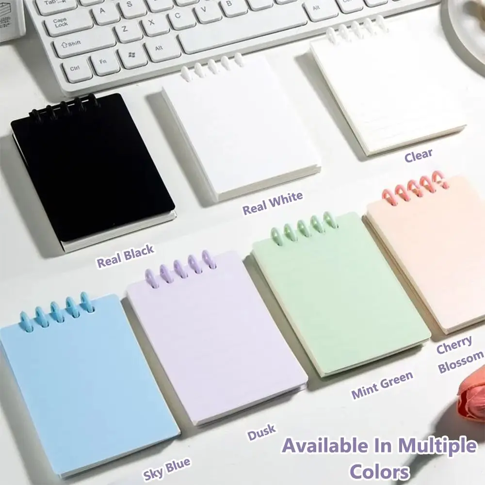 Nuovo 80 Lenzuola A7 Tasca Notebook a fogli mobili Quadrato Mini Notebook Linea Orizzontale Pagina Interna Blocco Note Memo Pad Diario Libro - immagine 5