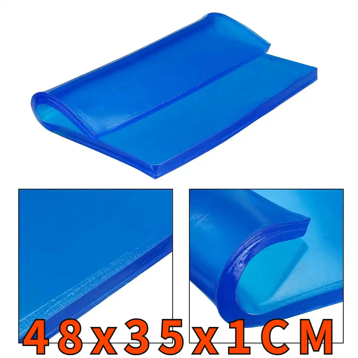 

48x35x1CM Blue DIY Modified Motorcycle Seat Cushion Gel Pad Cool Pad Shock Absorption Mat For Motorcycle Car Chair Cushion