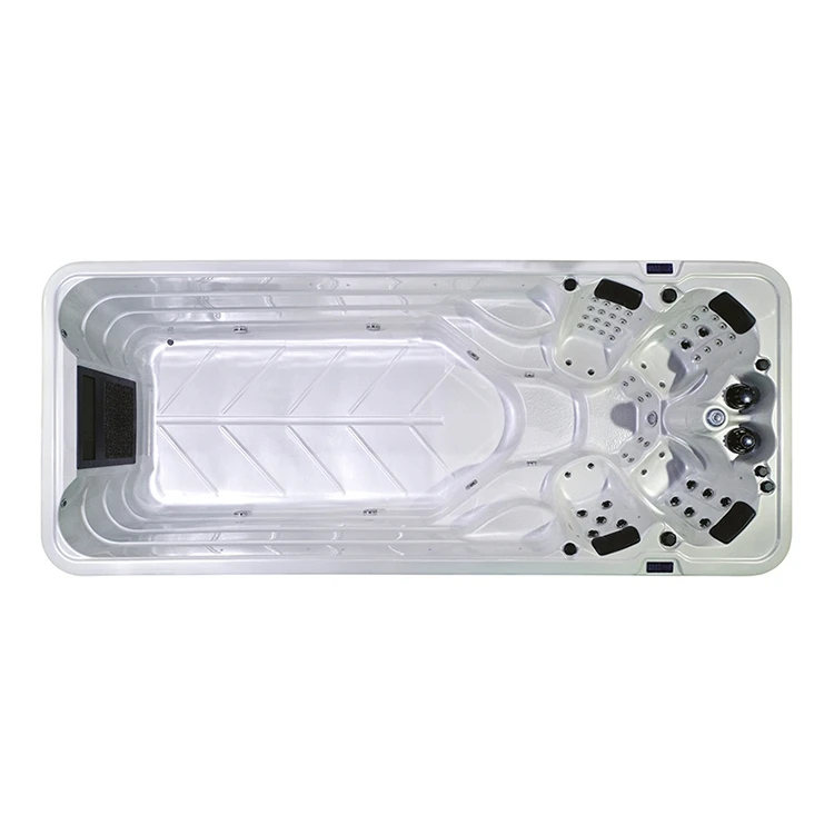Big Luxury Bath Massage Smart Outdoor Swimming Endless Pool Hot Tub Combo Hydropool Swim Spa 4
