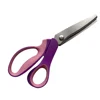 5MM V Style Stainless Steel Circular Sawtooth PP Handle Cloth Tailor Scissors Household  Shear Sewing Scissors Hand Tools 3
