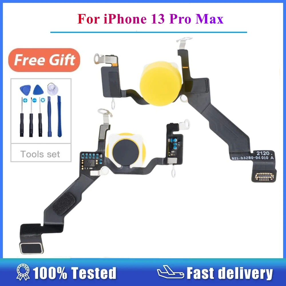 1 Pz Nuova Torcia Flash Light Flex Cable Ribbon + Tools Per Iphone 13 Pro Max Sostituzione Della Parte Di Riparazione